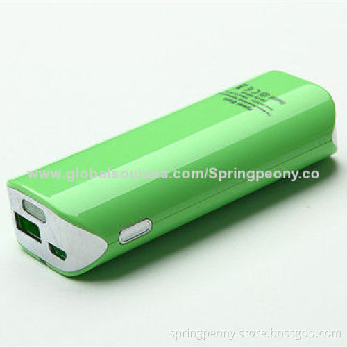 2014 Portable External 5,200/6,000mAh Mobile Power Bank with 5V/1,000mA Output